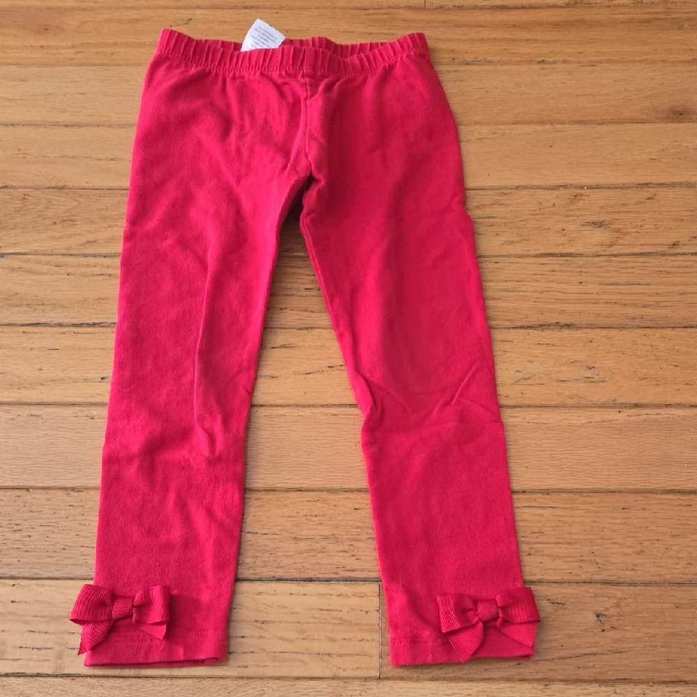 Gymboree Pink Bow-Trim Leggings